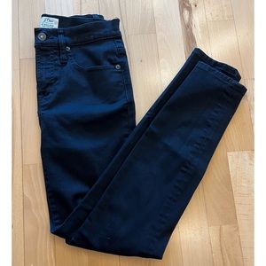 J.Crew 9" high-rise toothpick jean in Black 25